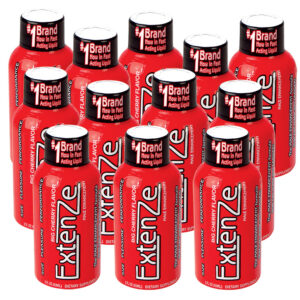 Extenze Cherry 2oz Shots - 12 Bottles