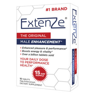 extenze original 15 count box right angle view