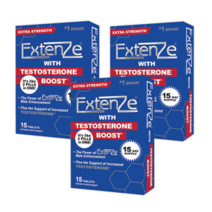 Extenze 15ct Testosterone Boost - 3 Pack