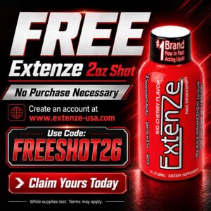 FREE Extenze 2oz Shot Promo