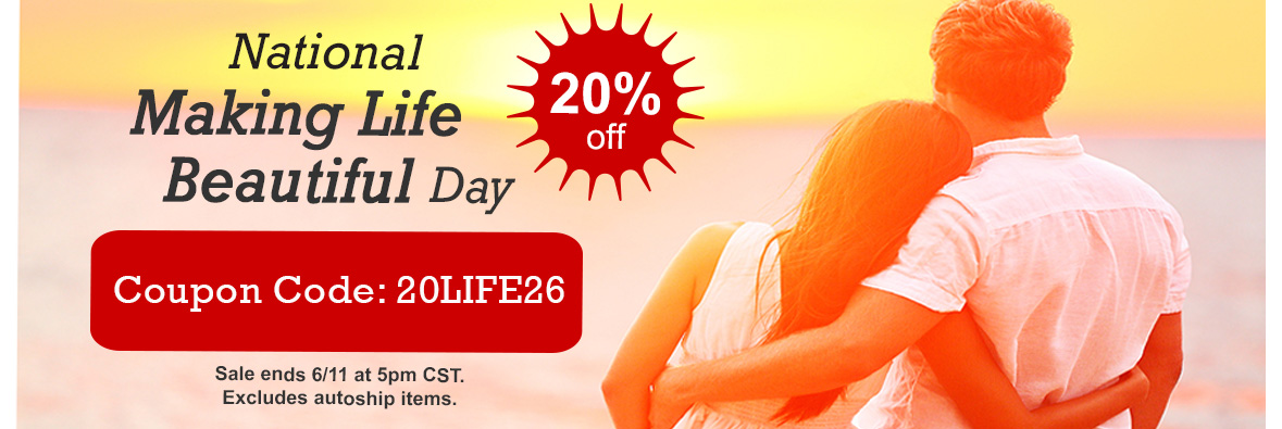 Making Life Beautiful Day Sale 20% off Banner